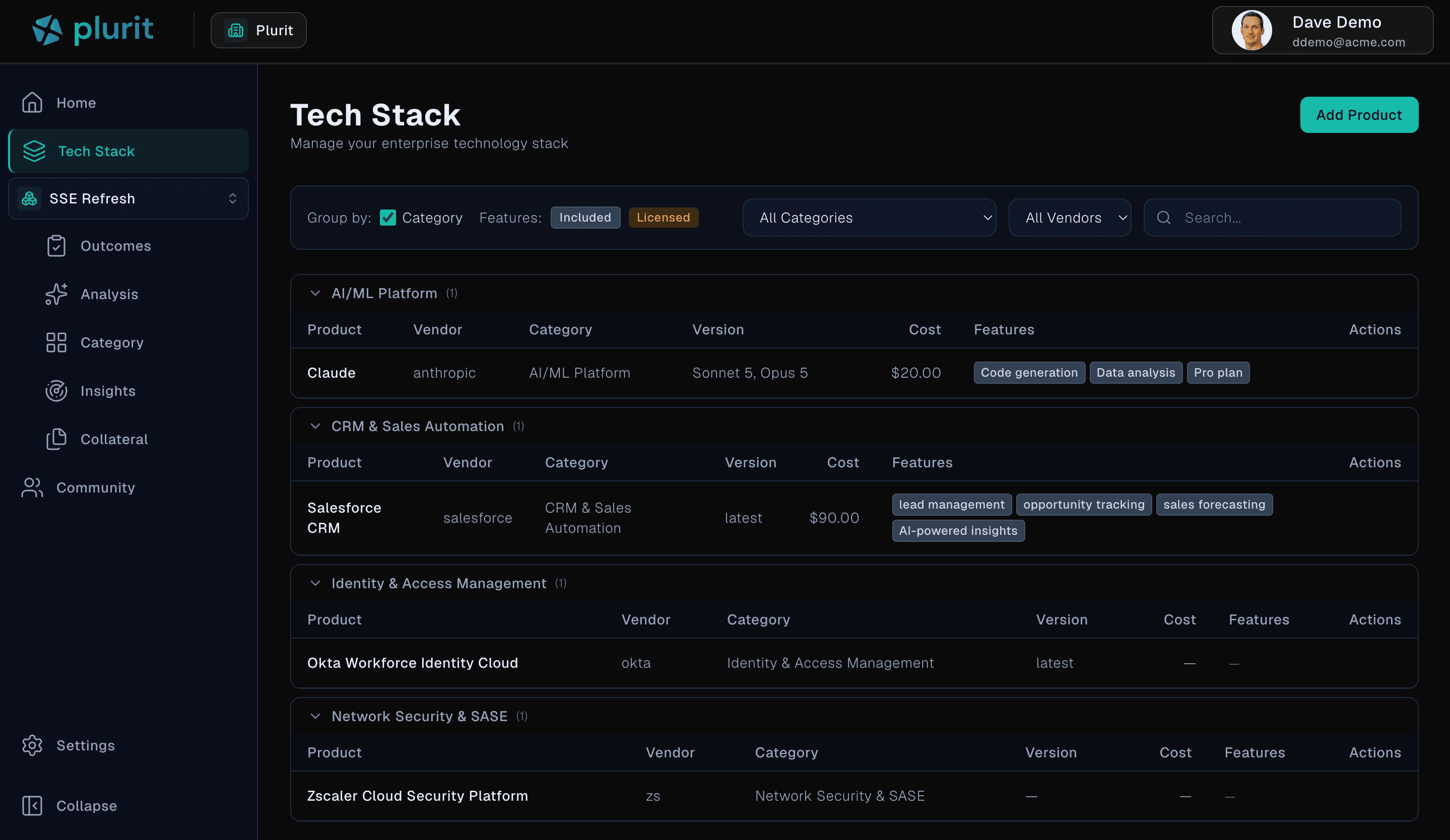 Plurit platform screenshot 3