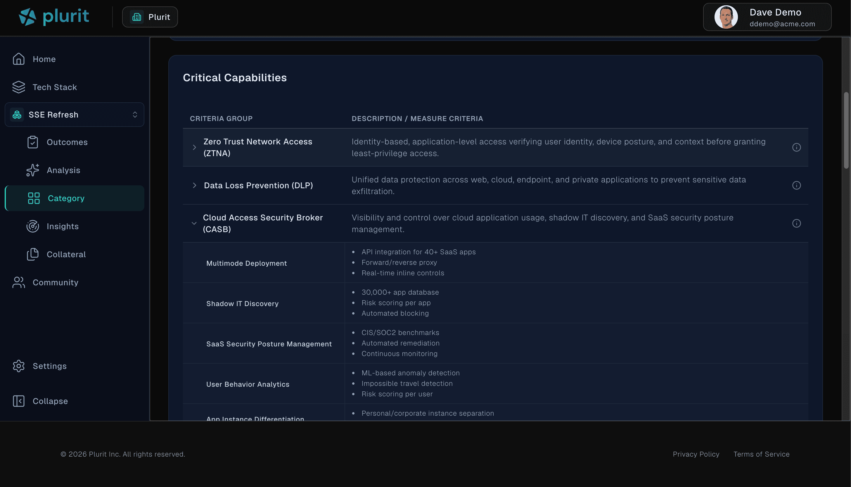 Plurit platform screenshot 4