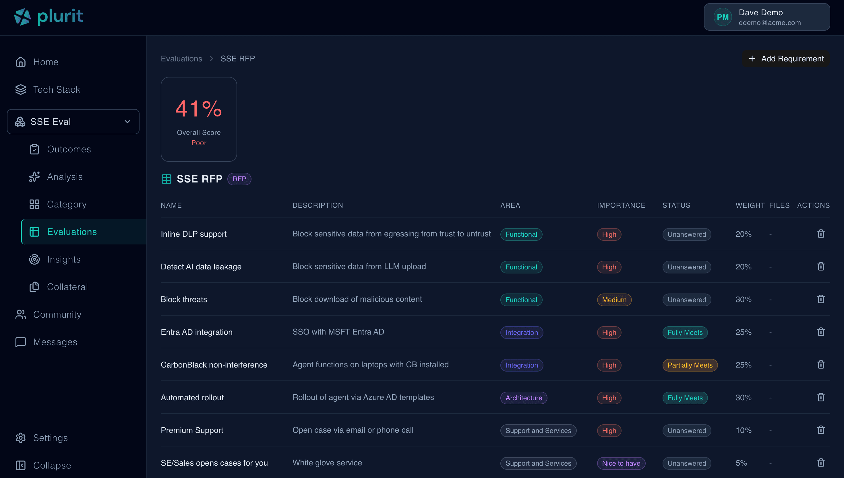 Plurit platform screenshot 5